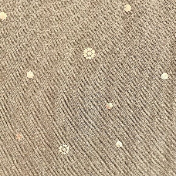 Lane Bryant Women’s‎ Shirt 22/24 Olive Cold Shoulder Sleeve Gold Accent Print - Picture 5 of 9